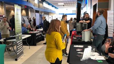 Career fair in the HUB