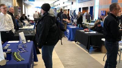 Career fair in the HUB