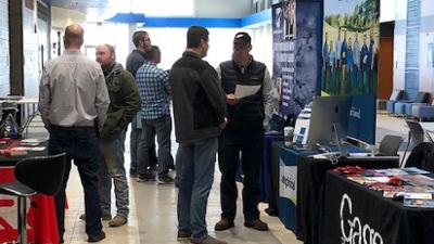 Career fair in the HUB