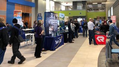Career fair in the HUB