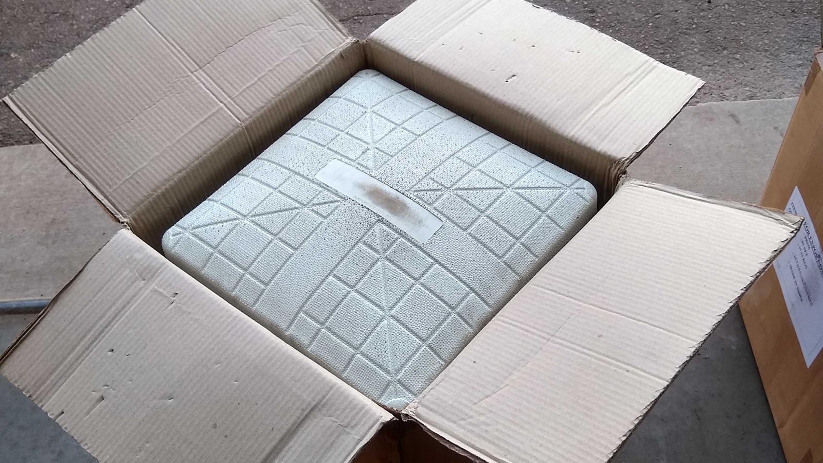New Bases in Box Shipping box full of new bases