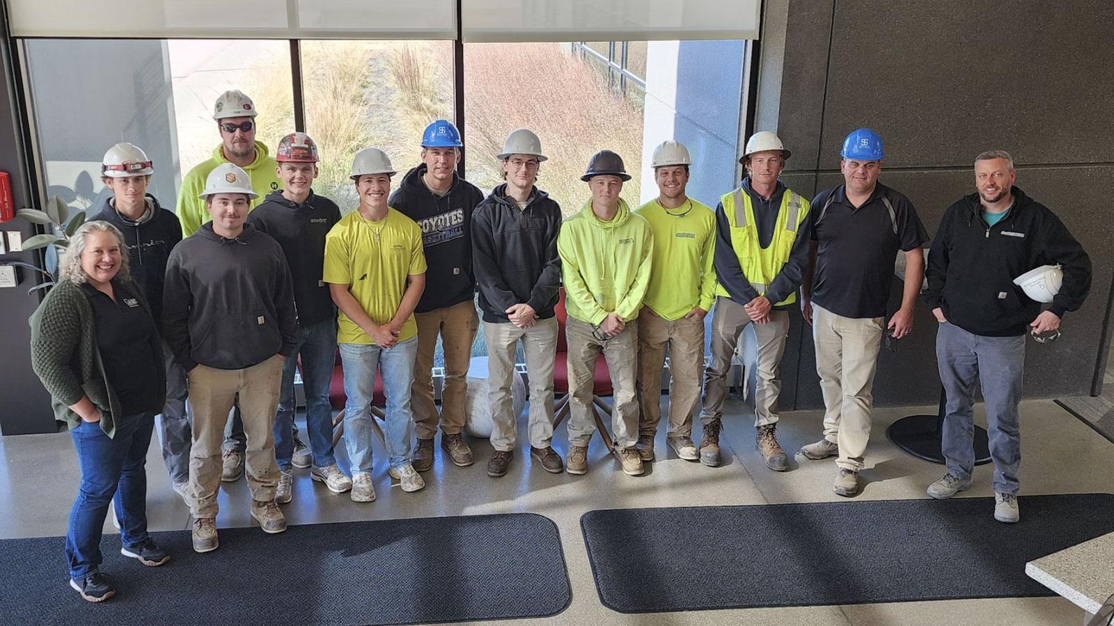 Gage Brothers tour 1 Civil Construction class industry tour Gage Brothers