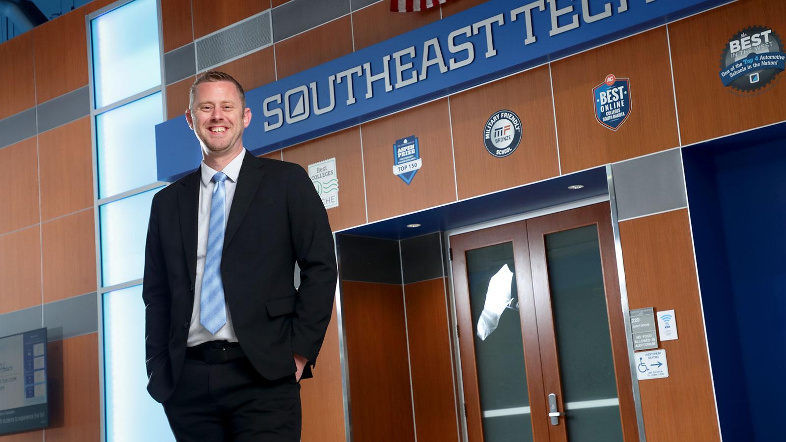 President Clasemann at Southeast Tech