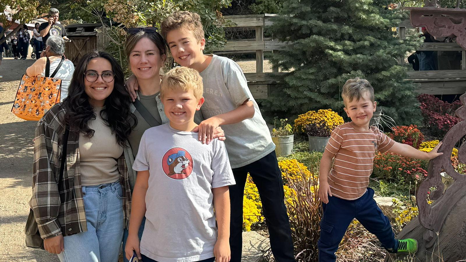 Ashley Krull and children