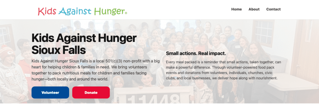 kids against hunger website