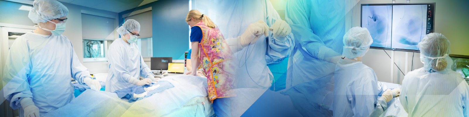 Southeast Tech students practicing cardiovascular techniques on manikins, some students are reviewing their skills on screens.