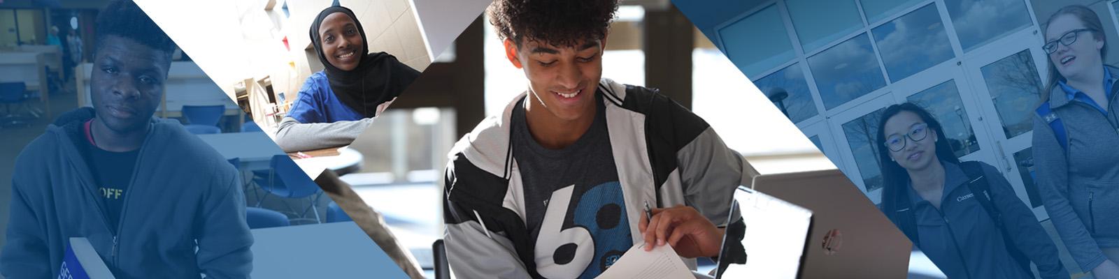 Male student in Learning Center