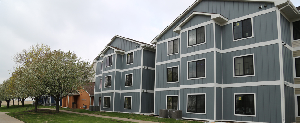 Exterior of student apartments