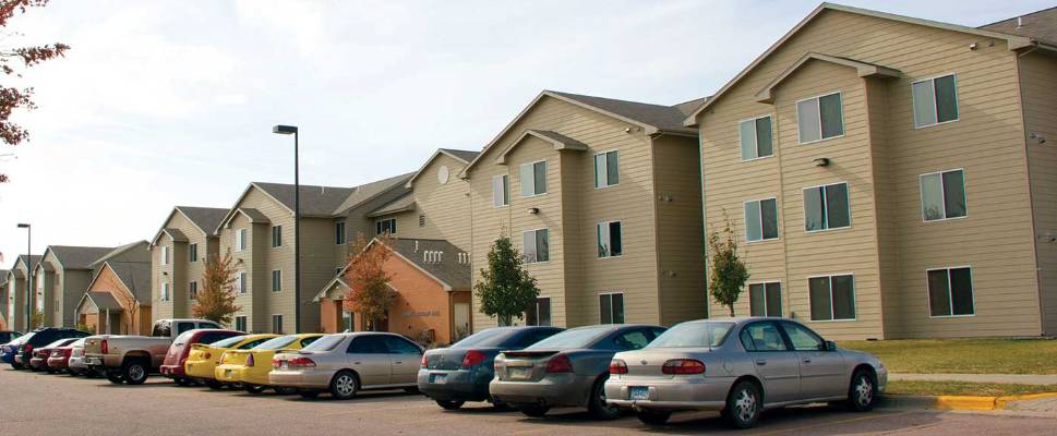 Exterior of student apartments