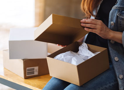 Opening a package
