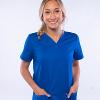 Front view of Cherokee Revolution scrubs in royal blue with sizes XXS-5XL available.