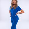 Front angle of Cherokee Infinity scrubs in royal blue with sizes XXS-5XL available.