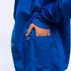 Pocket view of jacket in royal blue with sizes XXS-5XL available.