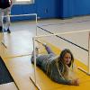 Law Enforcement students use barricades and hurdles for physical training, made by plumbing students. 