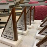Mathcounts Competition trophies