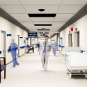 Healthcare Simulation Center artist rendition - Hallway