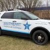 Graphics on a Ford Explorer utilized by the Law Enforcement program recognize the agency that provided them. 