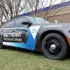 Graphics on a Dodge Charger utilized by the Law Enforcement program recognize the agency that provided them. 