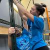 Business students at STC employees volunteer at the Habitat for Humanity ReStore facility.
