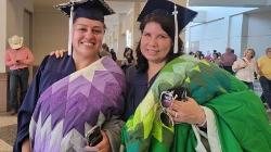 The Office of Health Equity and Experience at Sanford Health donated funds to purchase 14 star quilts for Native American students graduating in May.