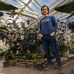 Ty Stuart, a horticulture student at STC, aspires to a career in conservation. 