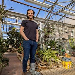 Ty Stuart, a horticulture student at STC, aspires to a career in conservation. 
